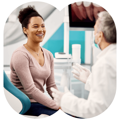 dentist with patient