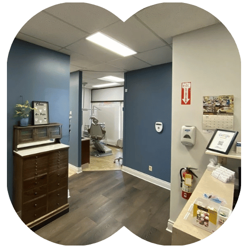 dentist with patient