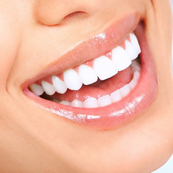 woman white teeth